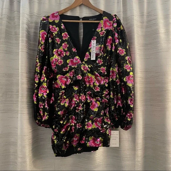 For Love and Lemons Morrison Mini Dress, Dahlia - S - Picture 3 of 8